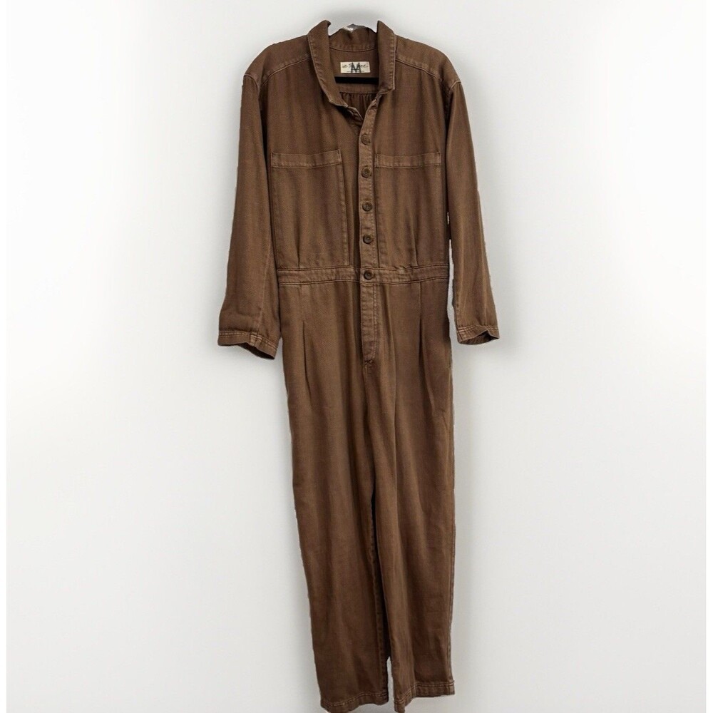 Free People Jumpsuit Size Medium We the Free Brown Coverall One Piece NWT